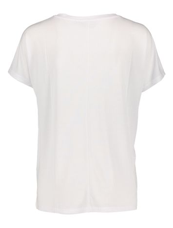 Beige T-shirt met V-hals Fenya Modal MSCH