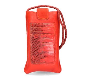 Oranje dubbel telefoonhoesje + geldbuidel Double Marcus Claris Virot