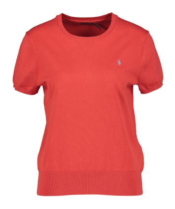 Rood licht pulletje met korte mouwen Short Sleeve Pullover Ralph Lauren