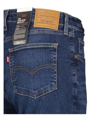 Donkerblauwe bootcut jeans met hoge taille 725 Levi's