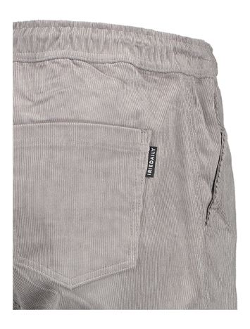 Charcoal ribfluwelen wijde short Corvin Iriedaily 