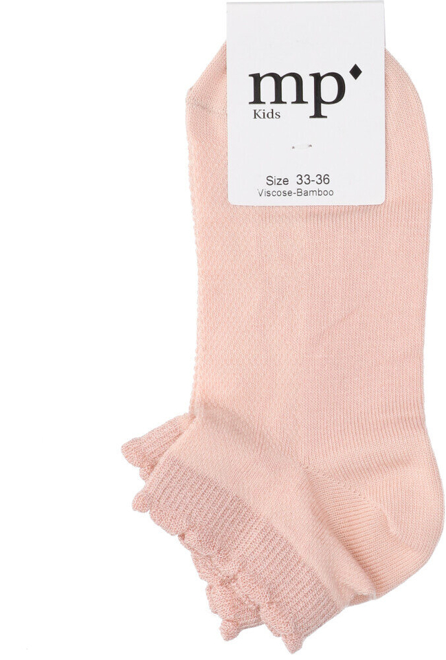 Oudroze korte sokken met glitterboord MP Denmark 