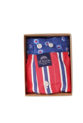 Geruite boxershort met bloemen Mc Alson