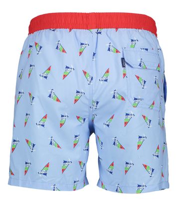 Lichtblauwe zwemshort met surfers Mc Alson 