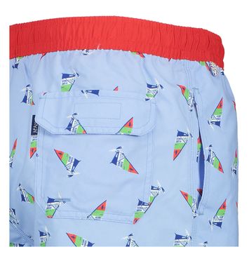 Lichtblauwe zwemshort met surfers Mc Alson 