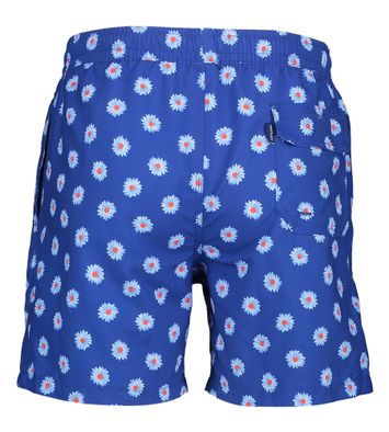 Blauwe zwemshort met bloemen Mc Alson 