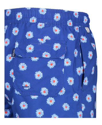 Blauwe zwemshort met bloemen Mc Alson 