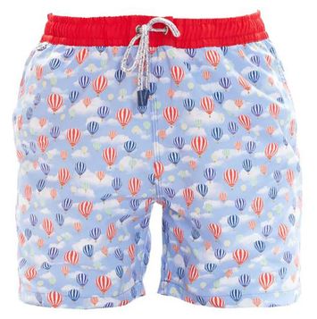 Zwemshort luchtballonnen lichtblauw Mc Alson