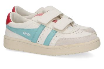 Witte lage sneakers met babyblue details Gola