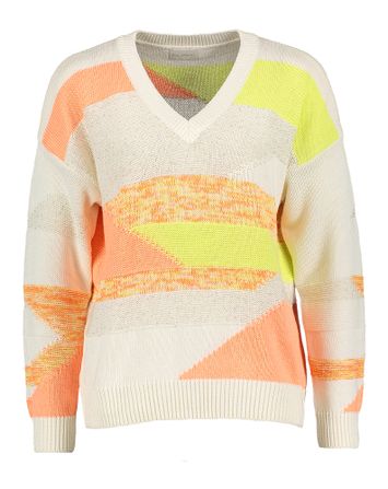 Multicolor pull met V-hals Miro Due Amanti