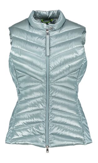 Ijsblauwe padded bodywarmer Jessa Beaumont