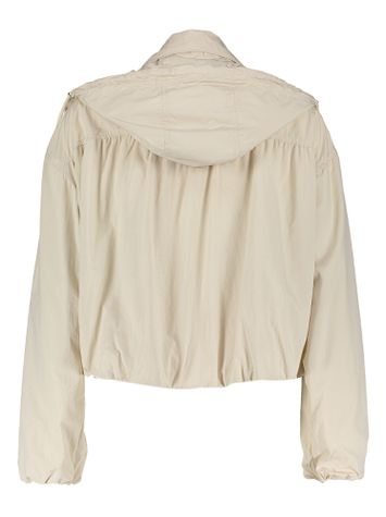 Beige jas in parachutestof Ebony Beaumont