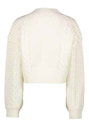 Ecrukleurige Cardigan met kabelmotief Polina Indee