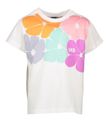 Witte t-shirt met bloemenprint Princess Indee