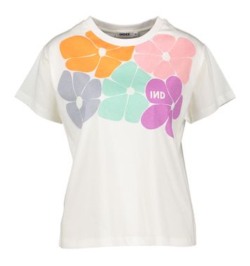 Witte T-shirt met bloemenprint Princess Indee
