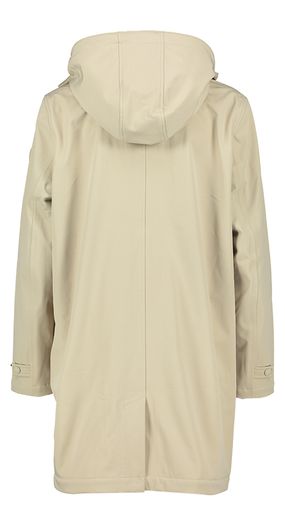 Beige regenjas met afneembare kap Corinthe Jott 