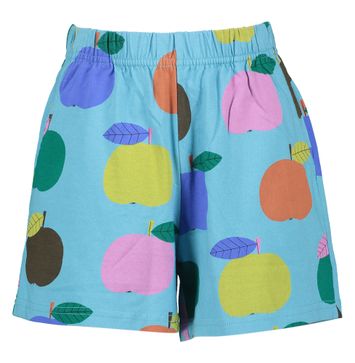 Blauwkleurige short met multicolor print Jelly Mallow