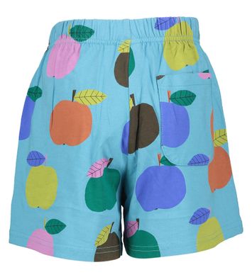 Blauwkleurige short met multicolor print Jelly Mallow