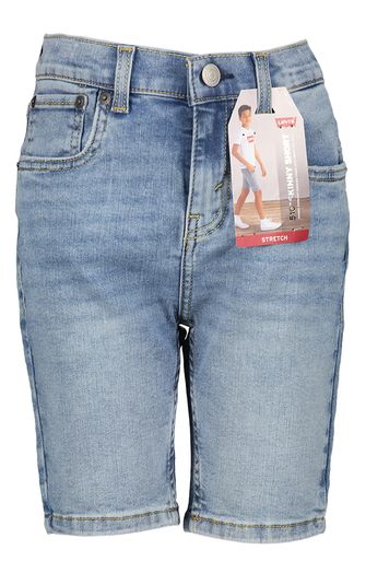 Blauwe skinny jeans short Levi's