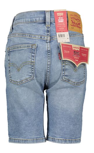 Blauwe skinny jeans short Levi's