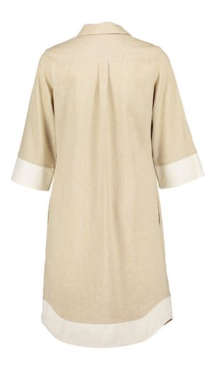 Beige kleed met V-hals Marie Mero 