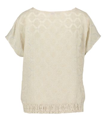 Beige blouse met print Marie Mero