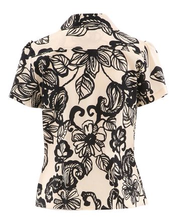 Blouse met korte en bloemenprint Marie Mero