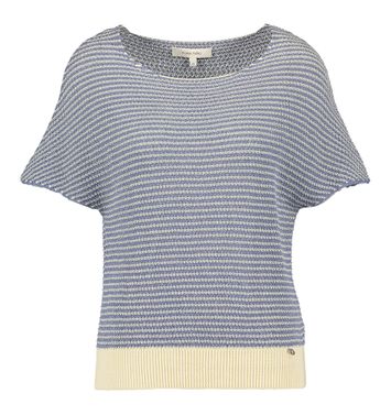 Lichtblauwe pull met beige details Marie Mero