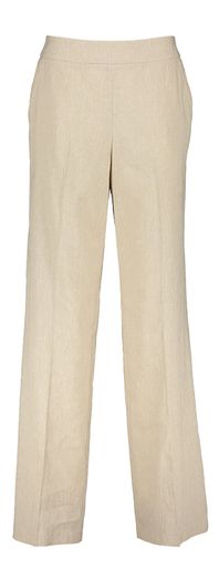 Beige linnen wijde broek Marie Mero