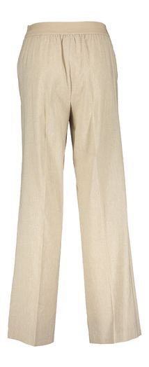 Beige linnen wijde broek Marie Mero