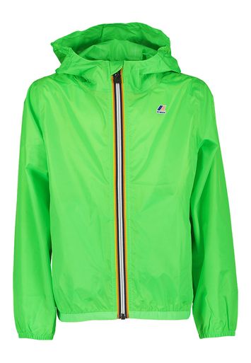 Felgroene regenjas met kap Claude K-Way