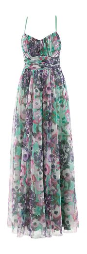 Multicolor coktailjurk in bloemenprint Vera Mont
