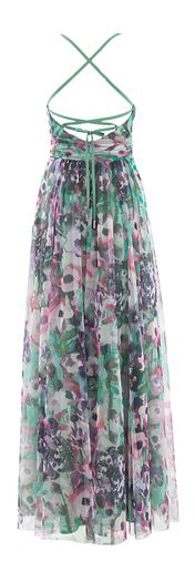 Multicolor coktailjurk in bloemenprint Vera Mont