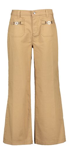 Bruine cropped jeans met opgestikte zakken Liu Jo