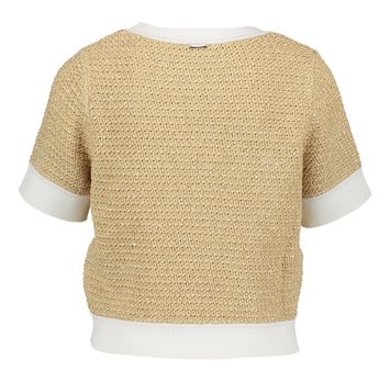 Gouden pull met beige detail Liu Jo