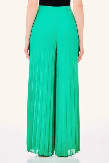 Groene broek met elegante plooien Liu Jo