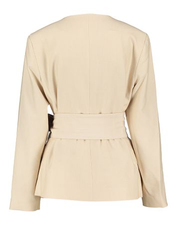 Beige blazer met lint Tashsia Peppercorn