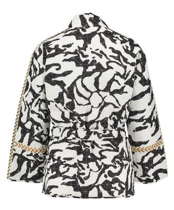 Wit en zwart padded jasje Tansenia Peppercorn