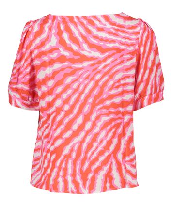 Roze blouse met print Signe Nature