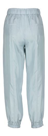 Blauwe glanzende broek met elastiek onderaan Galoppo Marella