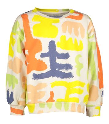 Ecru sweater met multicolor print Carnaval Bobo Choses