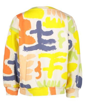 Ecru sweater met multicolor print Carnaval Bobo Choses