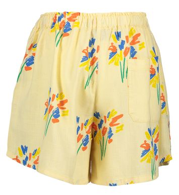 Gele short met multicolor bloemenprint Fireworks Bobo Choses