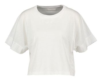 Witte katoenen cropped t-shirt Morgan Maan