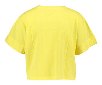 Gele katoenen cropped t-shirt Morgan Maan