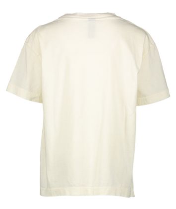 Off white katoenen t-shirt met kleurrijke opdruk Ivo Bonmot