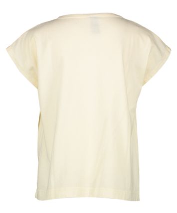 Off white katoenen t-shirt met opdruk Ivo Bonmot