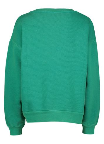 Groene katoenen sweater met ronde hals Bonmot