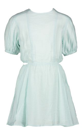 Blauw kleedje met details op de heup Cos March23