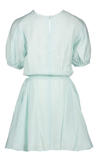 Blauw kleedje met details op de heup Cos March23